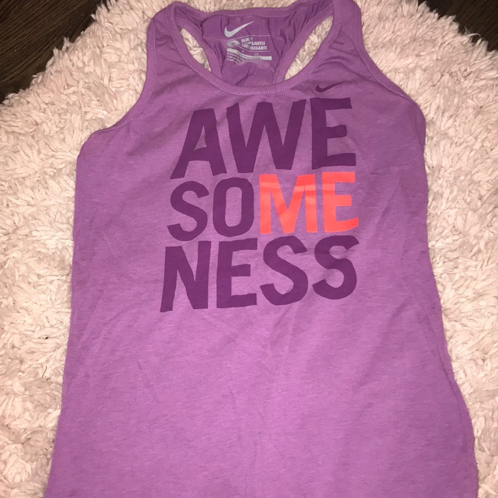 Nike racer back tank top